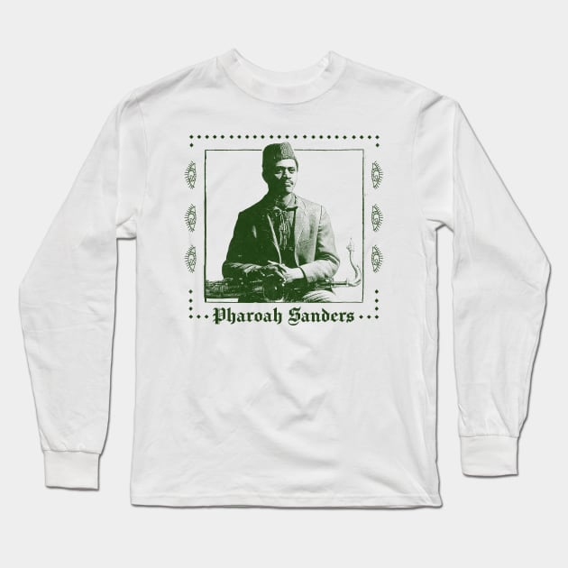 Pharoah Sanders ------- Retro Original Design Long Sleeve T-Shirt by DankFutura